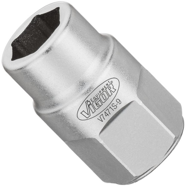Clé à douille VIGOR, courte, 9 mm, V7471S-9