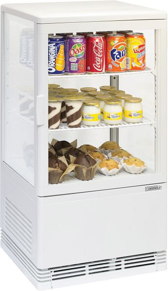 Casselin mini vitrine réfrigérée 58L - blanche, CVR58LB