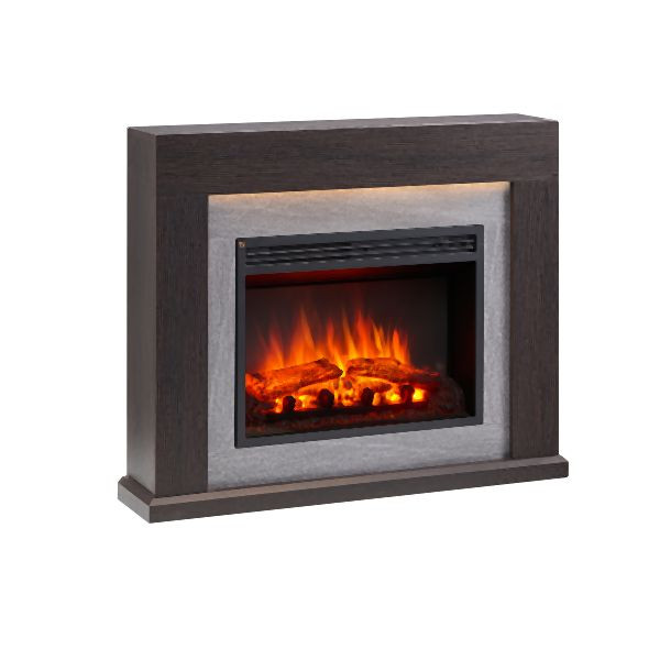 Cheminée électrique BALDERIA Apollon, 2000 W, marron foncé, EF378A-MT378B-EO