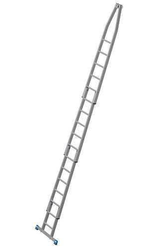 Échelle à rallonge Krause en aluminium, jeu de 4 pièces, 17 échelons, 307666