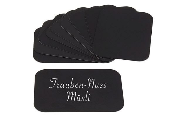Cartes de repérage APS, 7,5 x 5 cm, épaisseur : 0,4 mm, PVC, noir, coins arrondis, lot de 10, 00037