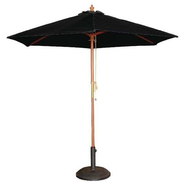 Parasol rond Bolero noir 2.5m, CB514