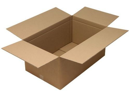 Boîte pliante en carton ondulé TransPak à 2 parois, dimensions intérieures 780 x 480 x 360 mm, qualité 2,50BC, lot de 10, 299410