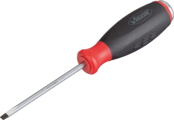 Tournevis plat VIGOR avec capuchon impact, profil fendu, 0,6 x 3,5 mm, V3597