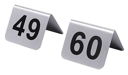 Plaques d'immatriculation de table Contacto 49-60 avec sérigraphie noire, 1054/660