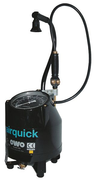 Gonfleur de pneus portable pour station service ELMAG, airquick 160/6', réservoir 6 L Ø 160mm manomètre 'calibré', 41020