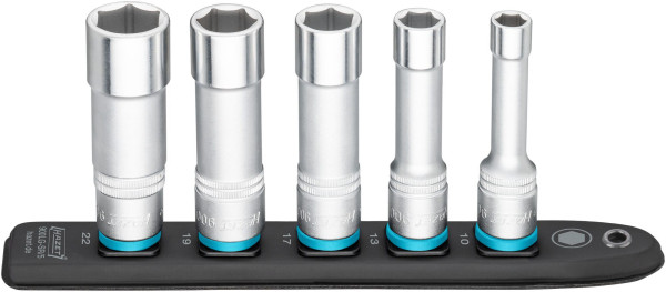 Hazet SmartRail, carré, creux 12,5 mm (1/2 pouce), profil de traction hexagonal externe, nombre d'outils : 5, 10-22, 900LG-SR/5