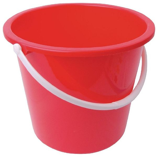 Seau plastique Jantex rouge 10L, CD807