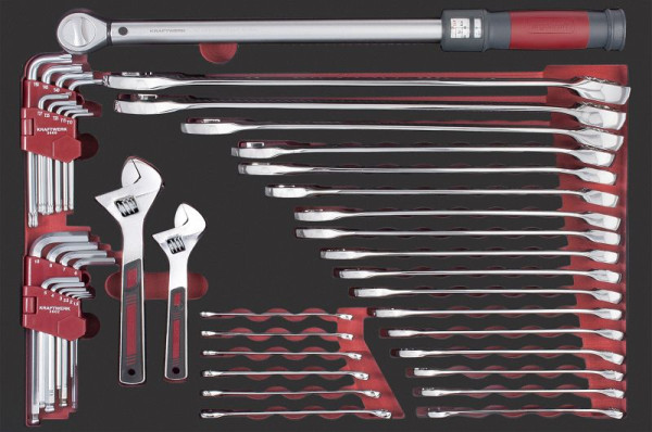Clé mixte Kraftwerk PRO LINE EVA, insert de clé dynamométrique 60x40 44 pièces, 105.502.028