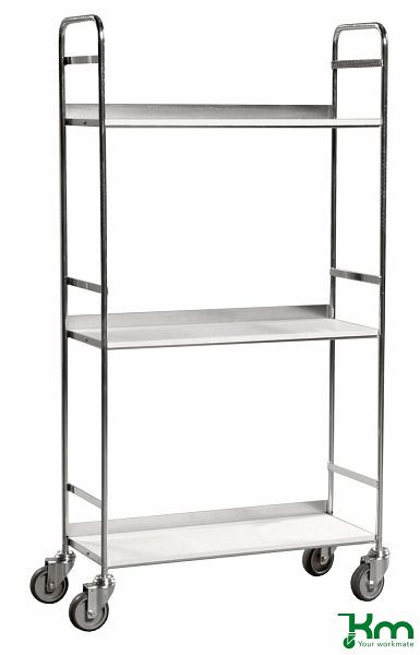 Chariot rayonnage mobile Kongamek, 790 x 290 x 1500 mm, capacité de charge 75 kg, KM151S