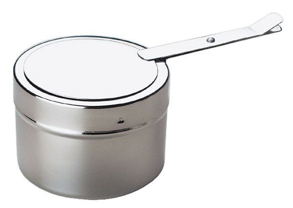 Récipient à pâte combustible APS, Ø 9 cm, hauteur : 6 cm, inox, avec couvercle à fermeture à baïonnette, 11683