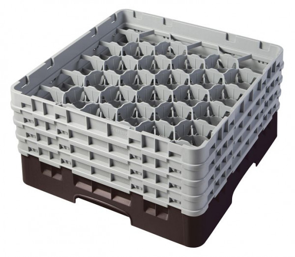 Panier de lavage Cambro 30 compartiments Camrack® 21,5 cm Marron, lot de 2, 30S800167