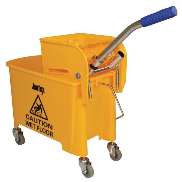 Seau à vadrouille Jantex avec essoreuse à vadrouille jaune 20L, F951