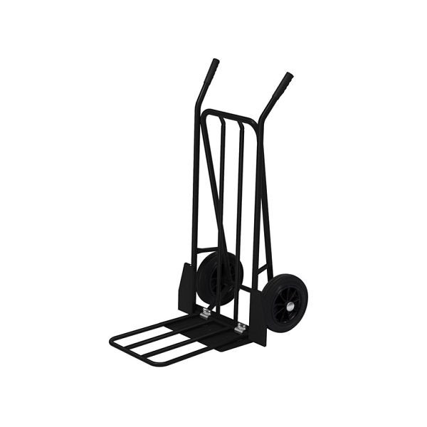 Kongamek Baggage & Sack Truck 780 x 555 x 1110 mm Roues en caoutchouc plein noir 250 mm KM103-S