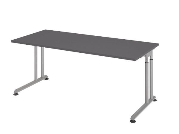 Hammerbacher bureau base C 180x80cm graphite/argent, VZS19/G/S