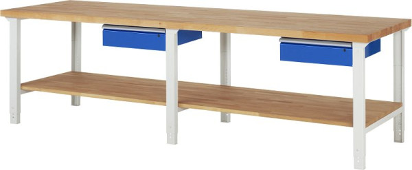 Etabli RAU série 7000 - modèle 7001A1, L3000 x P900 x H790-1140 mm, 03-7001A1-309B4H.11
