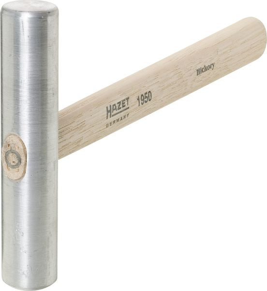 Marteau à bosser Hazet, marteau de battage en aluminium Manche HICKORY plat/couronné dimensions / longueur : 310 mm, poids net : 0,37 kg, 1950