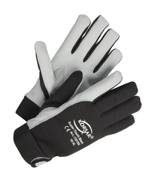 Korsar Super Touch noir, paquet de 10 paires, taille: 11, 1351352011