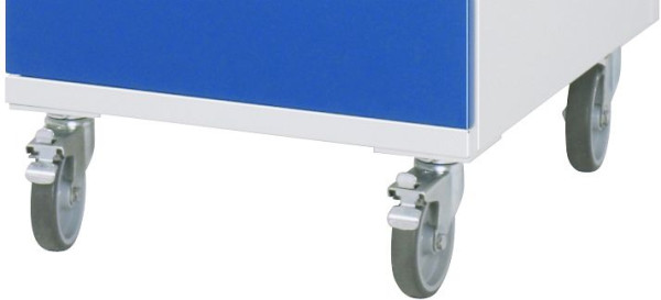 Jeu de rouleaux RAU avec plaques filetées, 100x125x20 mm, 09-RS100G-2LF-2L-DP