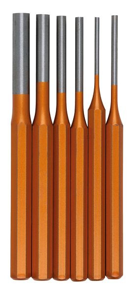 Jeu de poinçons KS Tools, 6 pièces, 3-4-5-6-8-10 mm, 162.2122