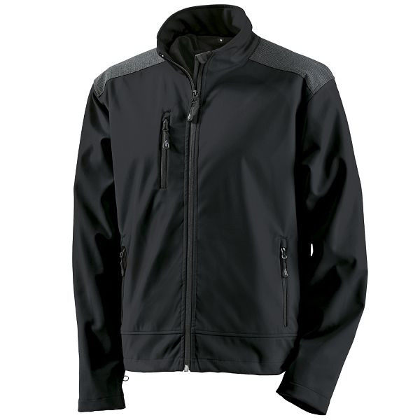 Korsar veste softshell croisée noire, taille: L, 3370850797