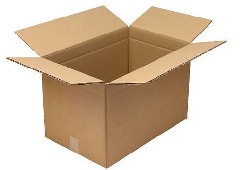 Boîte pliante en carton ondulé TransPak 2 parois, dimensions intérieures 575 x 370 x 370 mm, qualité 2.30BC, paquet de 10, 299370