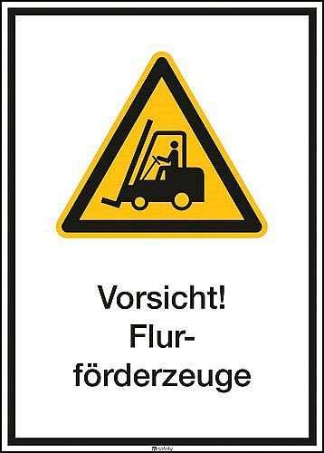 Panneau combiné DENIOS "Attention camions industriels", ISO 7010, aluminium, 265 x 370 mm, lot de 5, 266746