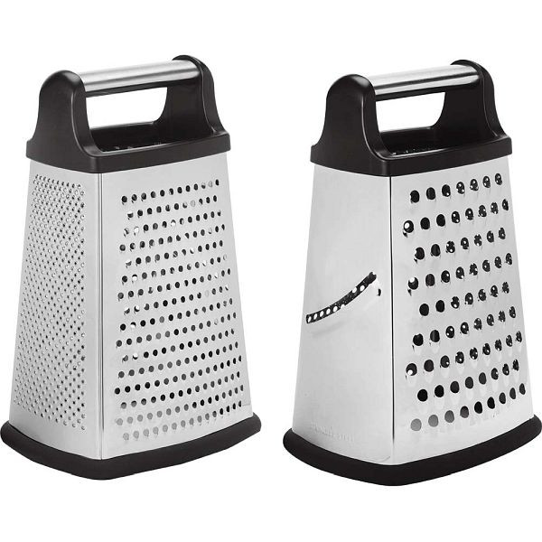 Râpe carrée en acier inoxydable Stalgast avec fond et poignée antidérapants, KK1103230
