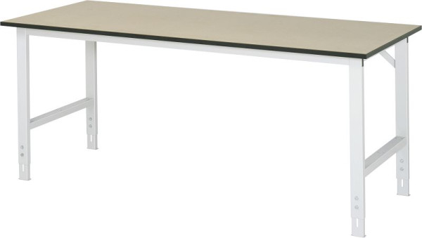 Table de travail série RAU Tom (6030) - réglable en hauteur, panneau MDF, 2000x760-1080x800 mm, 06-625F80-20.12