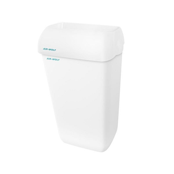 Poubelle Air Wolf avec capot, blanche, 23 litres, plastique ABS, série Beta, 30-116
