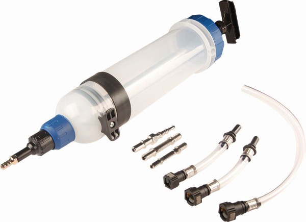 Pompe à vide Kunzer 1,5 litres Comprend 5 adaptateurs pour aspirer et remplir les liquides du véhicule, 7VP01.1