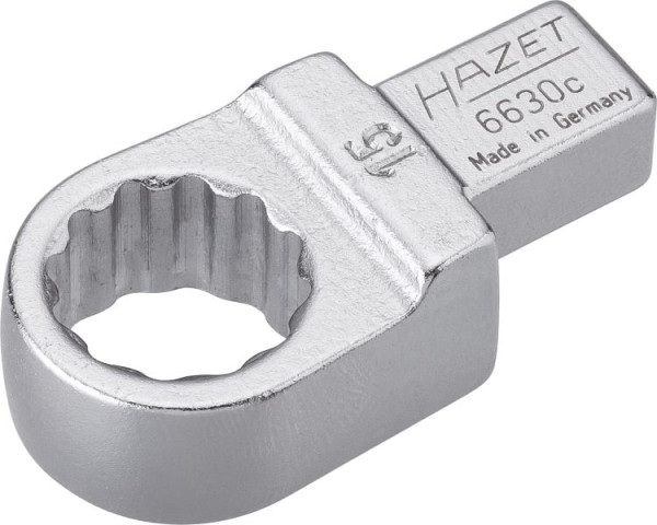 Clé polygonale à insert Hazet, insert carré 9 x 12 mm, profil de traction double hexagonal externe, 15 mm, 6630C-15