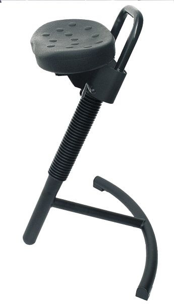 Lotz "Stabilith" verticalisateur, ergonomique, cadre et siège en PU noir, réglable en hauteur 645-825, pivotant latéralement, 3640.01