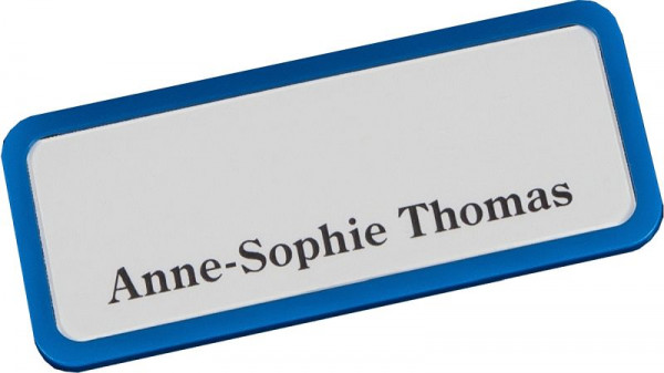 Porte-nom en plastique Eichner Bleu 9218-03005