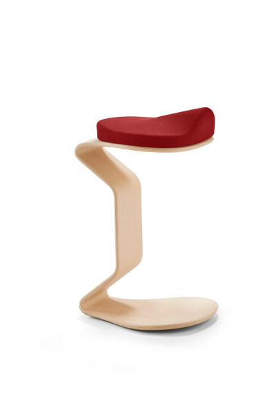 NEST NATURE tabouret grand avec assise 3D/confort, rouge, 1187_96_30311
