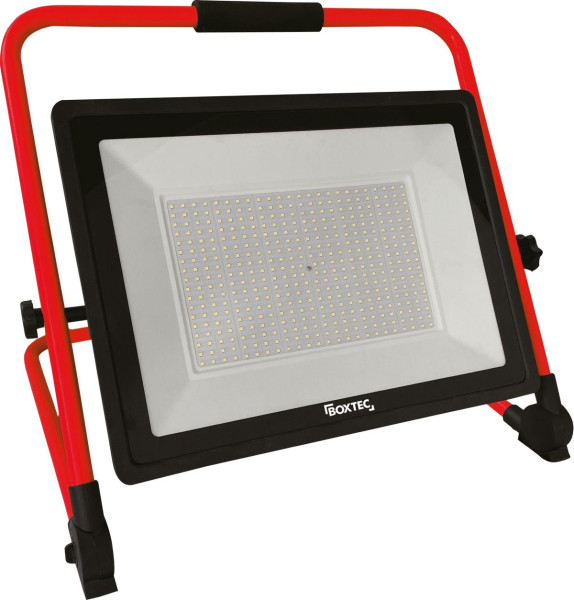 Projecteur de travail LED BOXTEC, projecteur de chantier, réglable, pliable, 300W, 24000lm, 6500K, IP65, câble en caoutchouc robuste de 3m, 48008