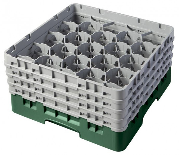Panier de lavage Cambro 20 compartiments Camrack®, vert bouteille 21,5 cm, SU: 2 pièces, 20S800119