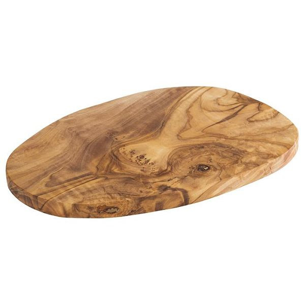 Planche de service APS -OLIVE-, 25,5 x 16,5 cm, hauteur : 1,5 cm, bois d'olivier, 00905
