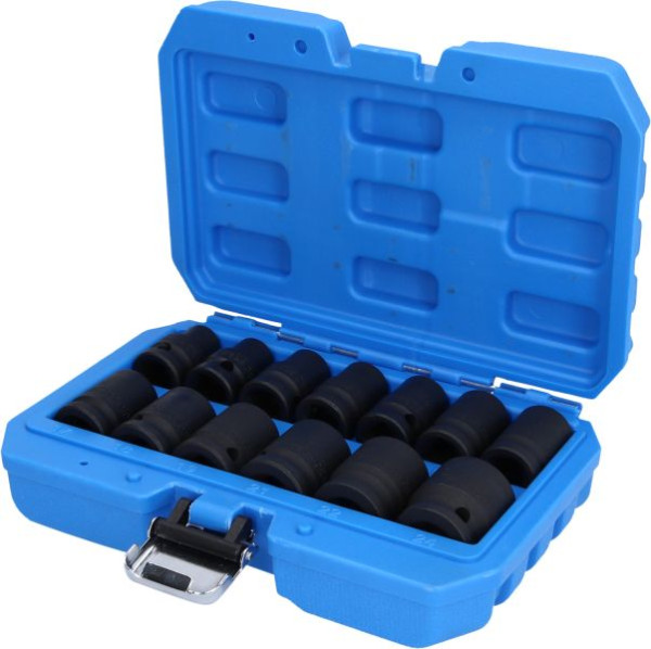 Brilliant Tools Jeu de douilles à chocs 1/2", hexagonales, 13 pièces, courtes, BT022620