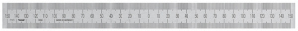 Règle en acier Vogel Germany, selon la norme de l'entreprise, 200-0-200 x 20 x 1,0 mm, 1016010040-0-