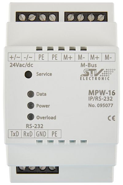 Convertisseur de niveau STV Electronic M-Bus MPW16 - RS-485, 095561