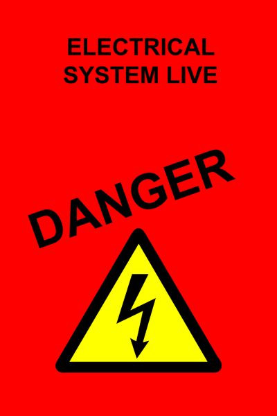 KS Tools Affiche - Danger, rouge, 117.0174