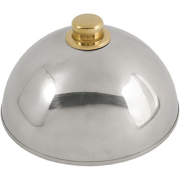 Cloche à assiette Sunnex avec pommeau doré, Ø 25 cm, hauteur 11 cm, BB1602250