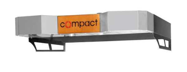 Hotte de fixation GMG Compact U en acier inoxydable pour le modèle - PCU 9262 - 125 x 100 x 30 cm, PHCU 9262