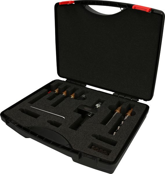 KS Tools jeu de perçage pour vis de serrage d'injecteur, 22 pièces, 405.0050