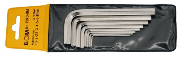 Jeu de clés Allen ELORA, avec poche SB, 159S, content: 1/16 "-3/4", 0159601403000