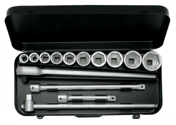 Jeu de clés à douilles ELORA 3/4 ", 12 tranches, 14 pièces 7/8" -2 "AF, 770-S10 AZ, 0770580152000