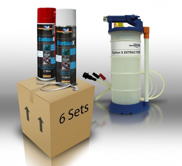 Bluechem Carbon X Starter Set 6xK1. 6xK2, 1x dispositif d'aspiration, 34143
