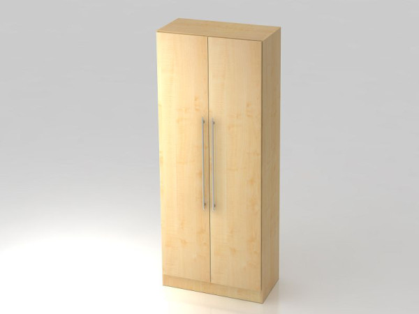 Armoire Hammerbacher 5OH avec poignée de garde-corps du panneau de base érable/érable, 80x42x200,4 cm (LxPxH), V7100/3/3/RE