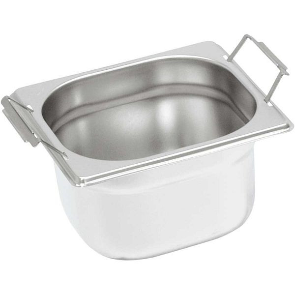 Bac gastronorme série Stalgast NOUVEAU MODÈLE, GN 1/6 (100mm), avec poignées rabattables, GN0516100